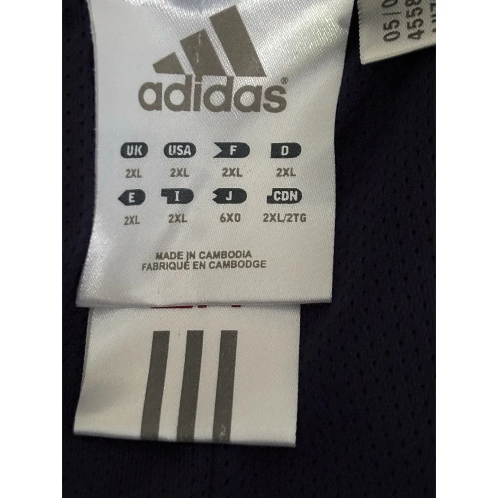 Adidas ClimaLite Track Pants Men's 2XL Blue Zip Ankle Wind Athletic Joggers